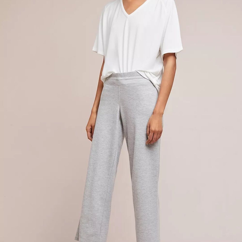 Varley Navarro Wide-Leg Track Pants Sz XS Gray